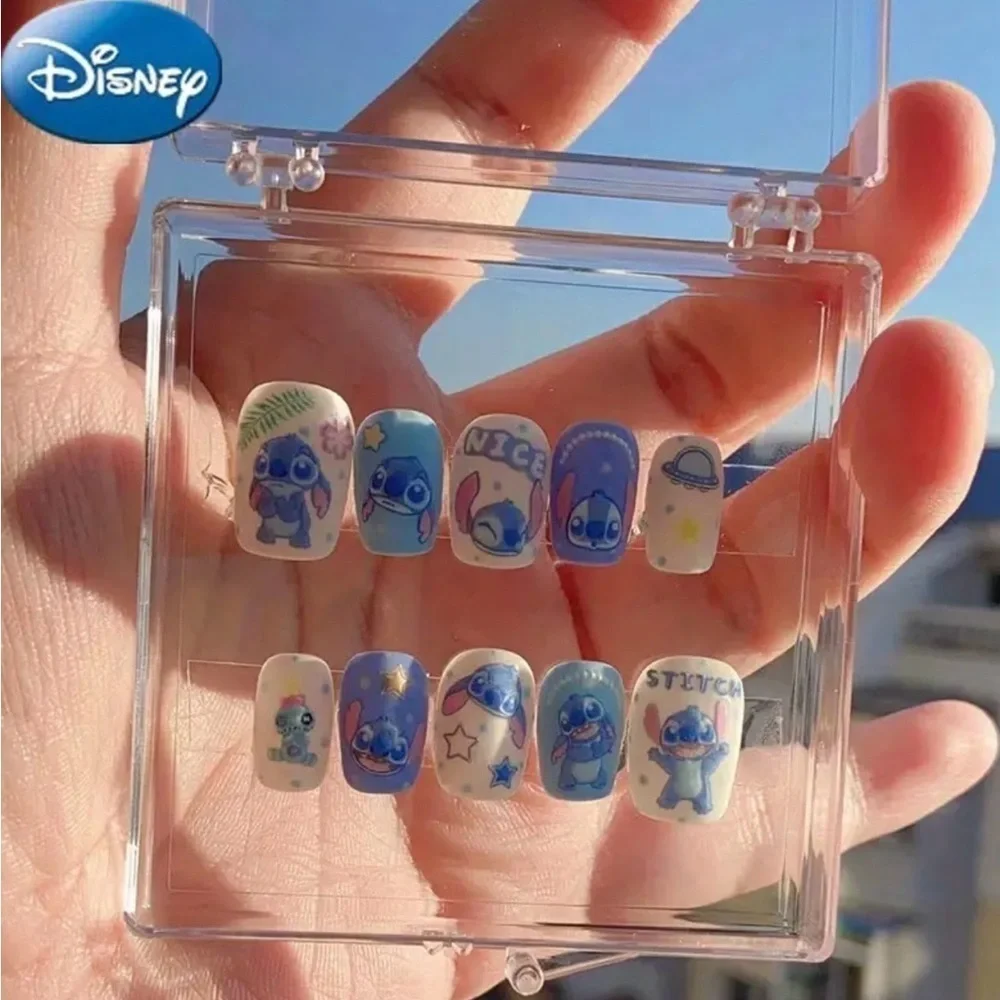 Disney Stitch Fake Press On Nails NWT